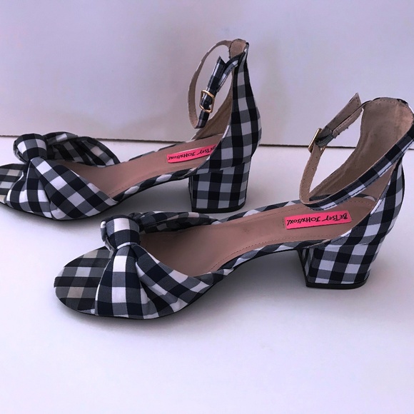 betsey johnson gingham shoes